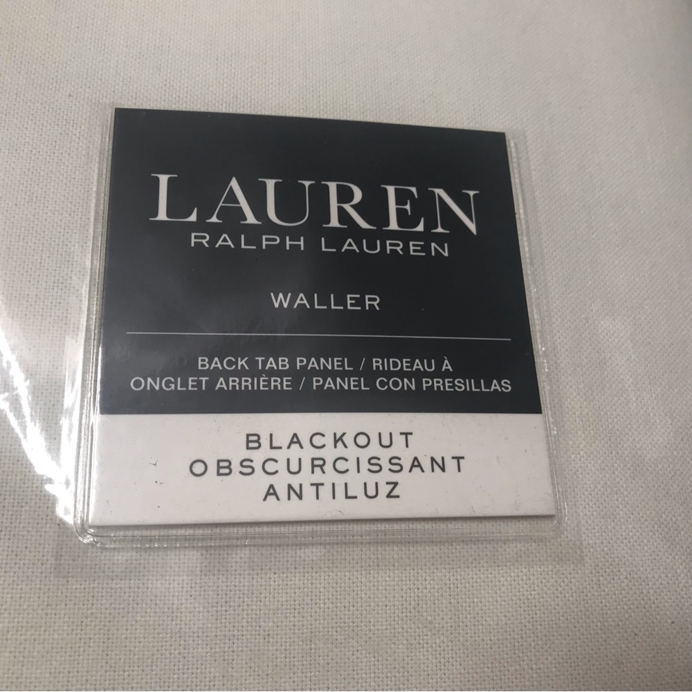Lauren by Ralph Lauren Waller Back Tab Curtain Panel 52" x 108" - Picture 2 of 5